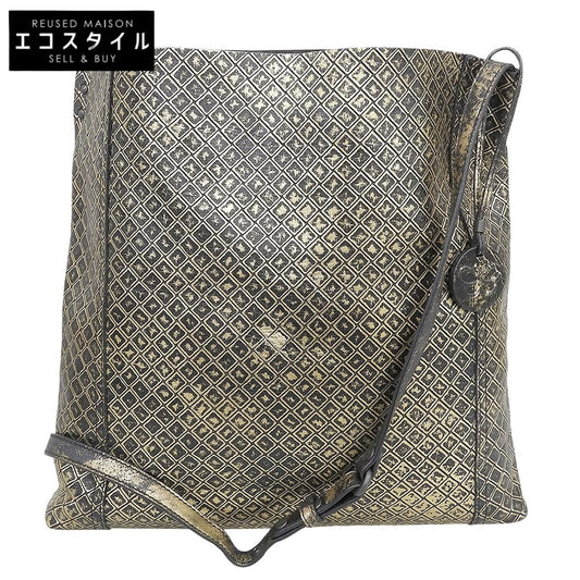 BOTTEGA VENETA ボッテガヴェネタ イントレッチオ ミラージュ ショルダーバッグ レディース ブラック×ゴールド B00958802D ショルダーバッグ