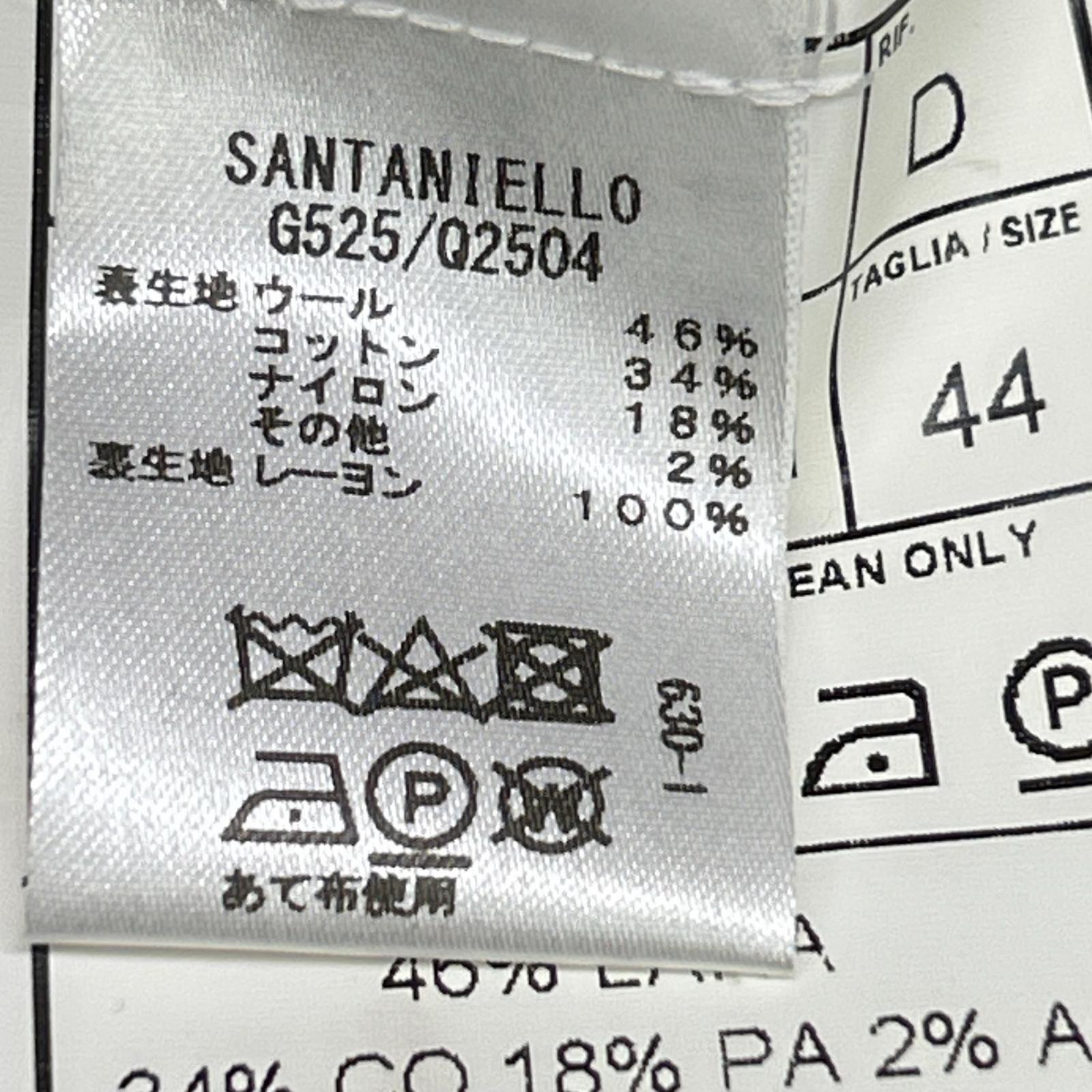 Santaniello サンタニエッロ グレーブラウン G525 ヘリンボーン/ウインドウペーン フラノジャケット ジャケット
