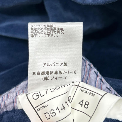 BLUE GL756MF Cotton Velour Jacket Jacket 48 Men's