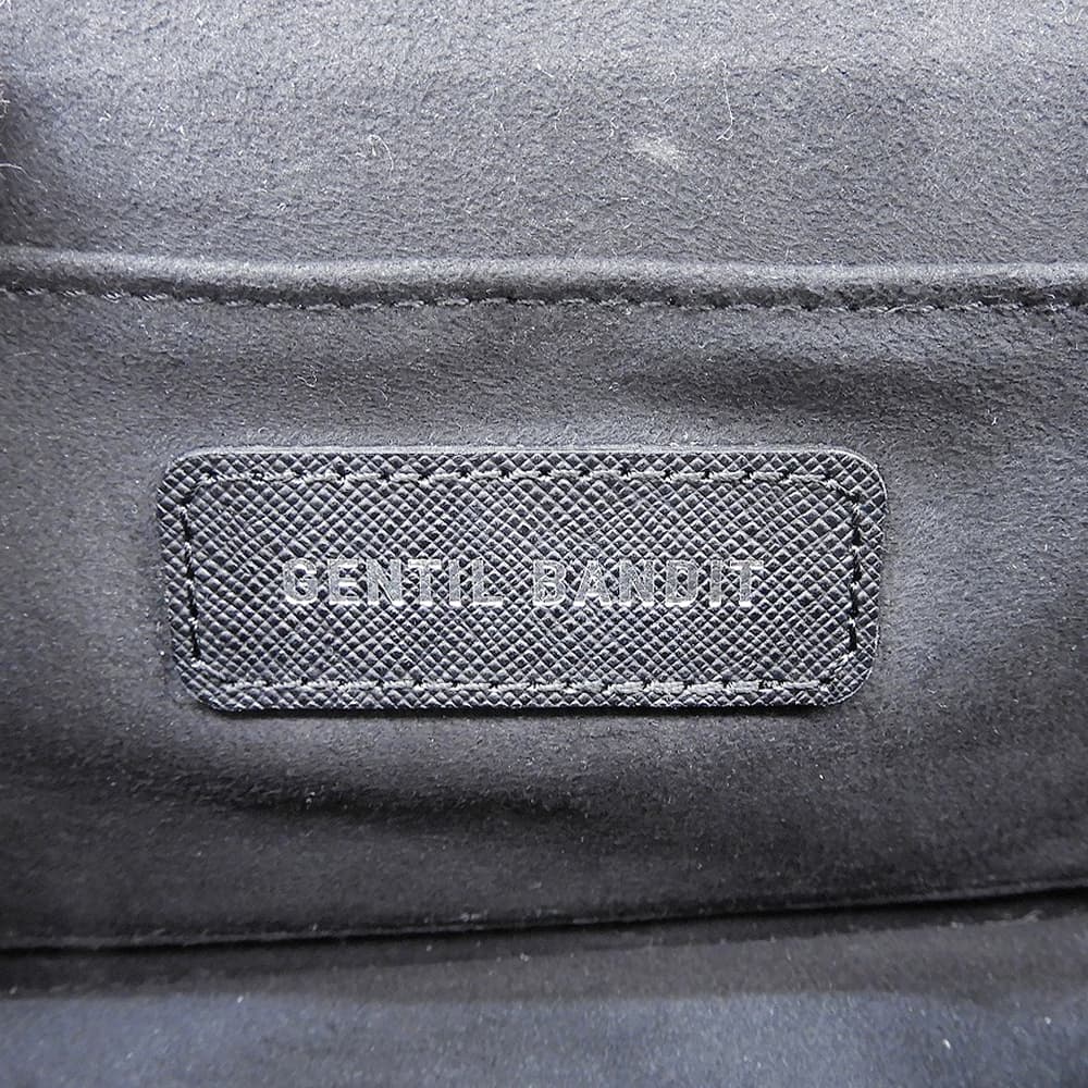 GENTIL BANDIT ジャンティバンティ 美品 スモールクロスボディ ショルダーバッグ メンズ ブラックカモ ショルダーバッグ
