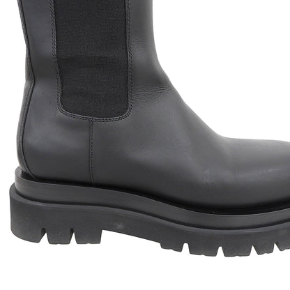 BOTTEGA VENETA ボッテガヴェネタ 美品 LUG ラグ サイドゴアブーツ チェルシーブーツ シューズ レディース ブラック 37 シューズ