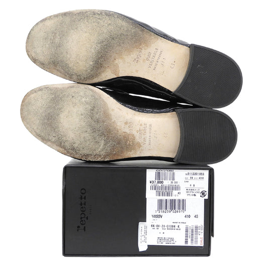 Repetto レペット Michael パテント ローファー シューズ レディース 黒 ブラック 43 シューズ