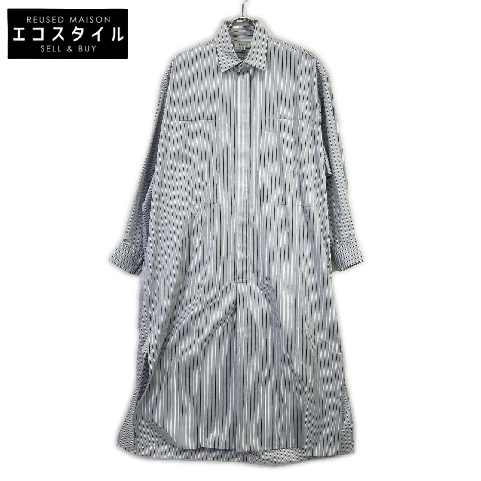 BLAMINK BLAMINK 蓝色 7926-230-0222 条纹衬衫连衣裙 连衣裙