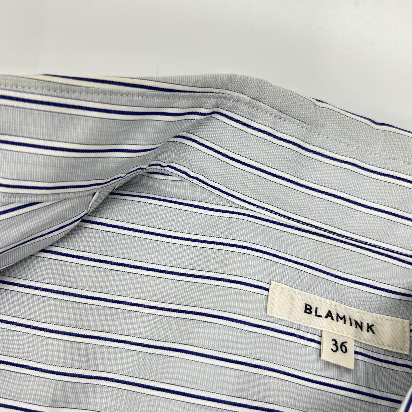 BLAMINK ブラミンク ブルー 7926-230-0222 ストライプ シャツワンピース ワンピース