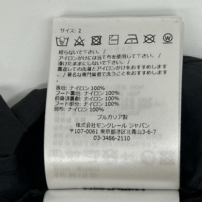 黑色/藏青色 ALGEDI 尼龙拉链连帽衫 上衣 2 男士