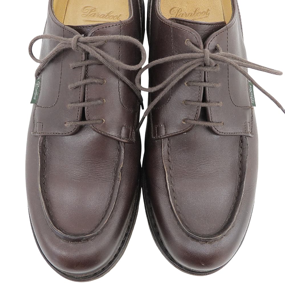 Paraboot パラブーツ 美品 CHAMBORD シャンボード ダービー シューズ メンズ マロン 8 710707 シューズ