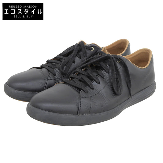 Cole Haan コールハーン 美品 グランド クロスコート レザースニーカー シューズ メンズ 黒 ブラック 9 1/2M C26655 シューズ