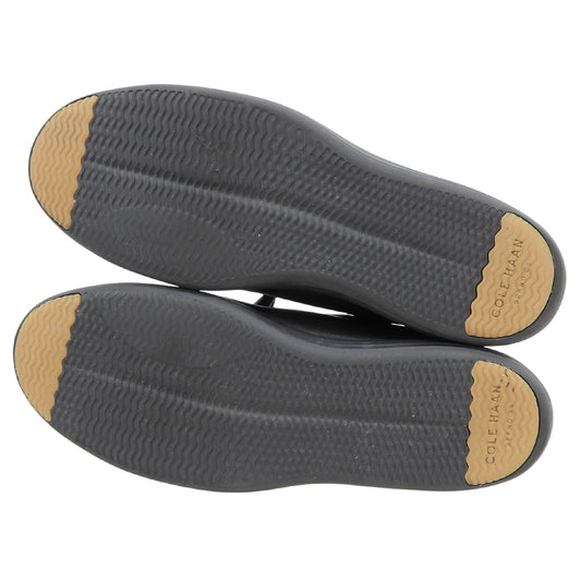 Cole Haan コールハーン 美品 グランド クロスコート レザースニーカー シューズ メンズ 黒 ブラック 9 1/2M C26655 シューズ