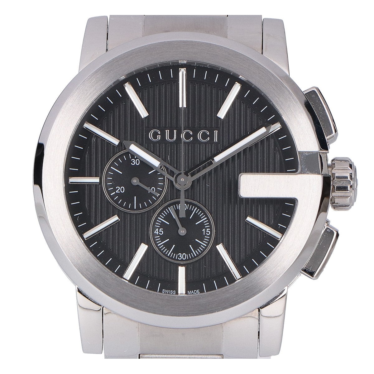 GUCCI グッチ 【美品】101.2 G-クロノ ラージウォッチ 腕時計
