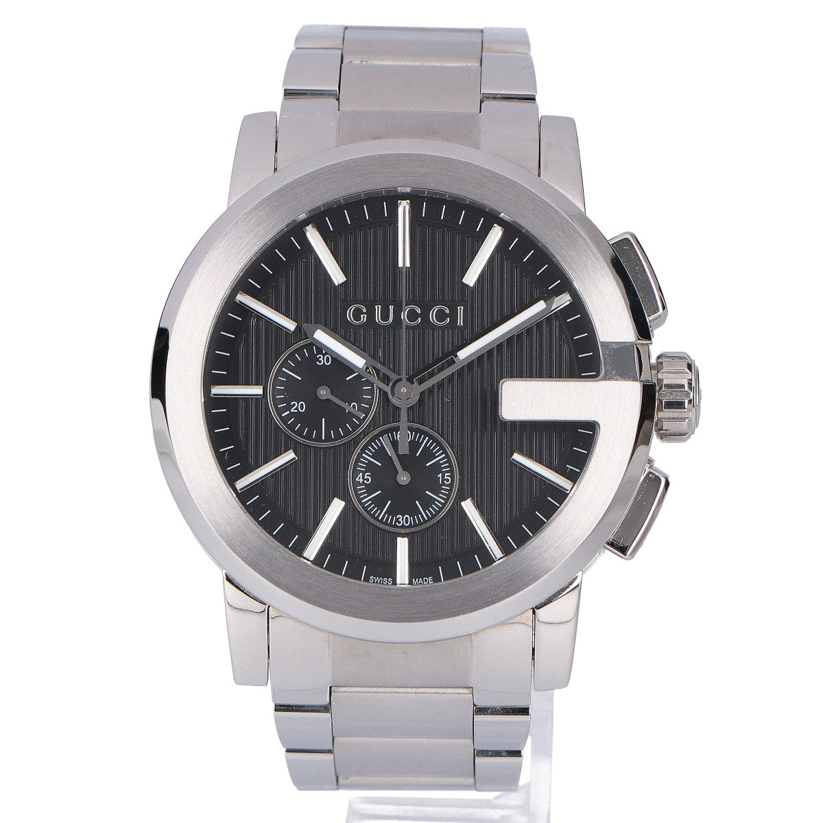 GUCCI グッチ 【美品】101.2 G-クロノ ラージウォッチ 腕時計