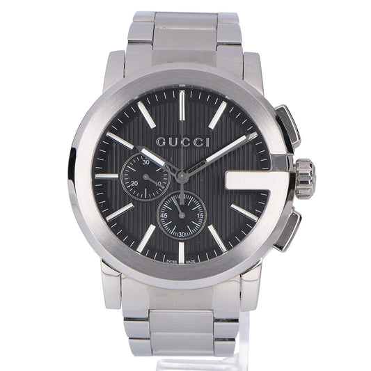 GUCCI グッチ 【美品】101.2 G-クロノ ラージウォッチ 腕時計