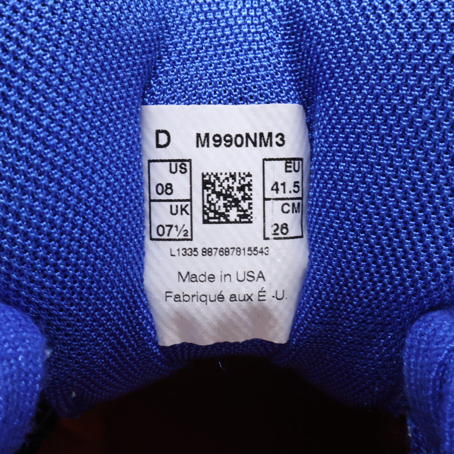 NEW BALANCE ニューバランス 【美品】M990NM3 MADE IN USA NYマラソン スニーカー シューズ
