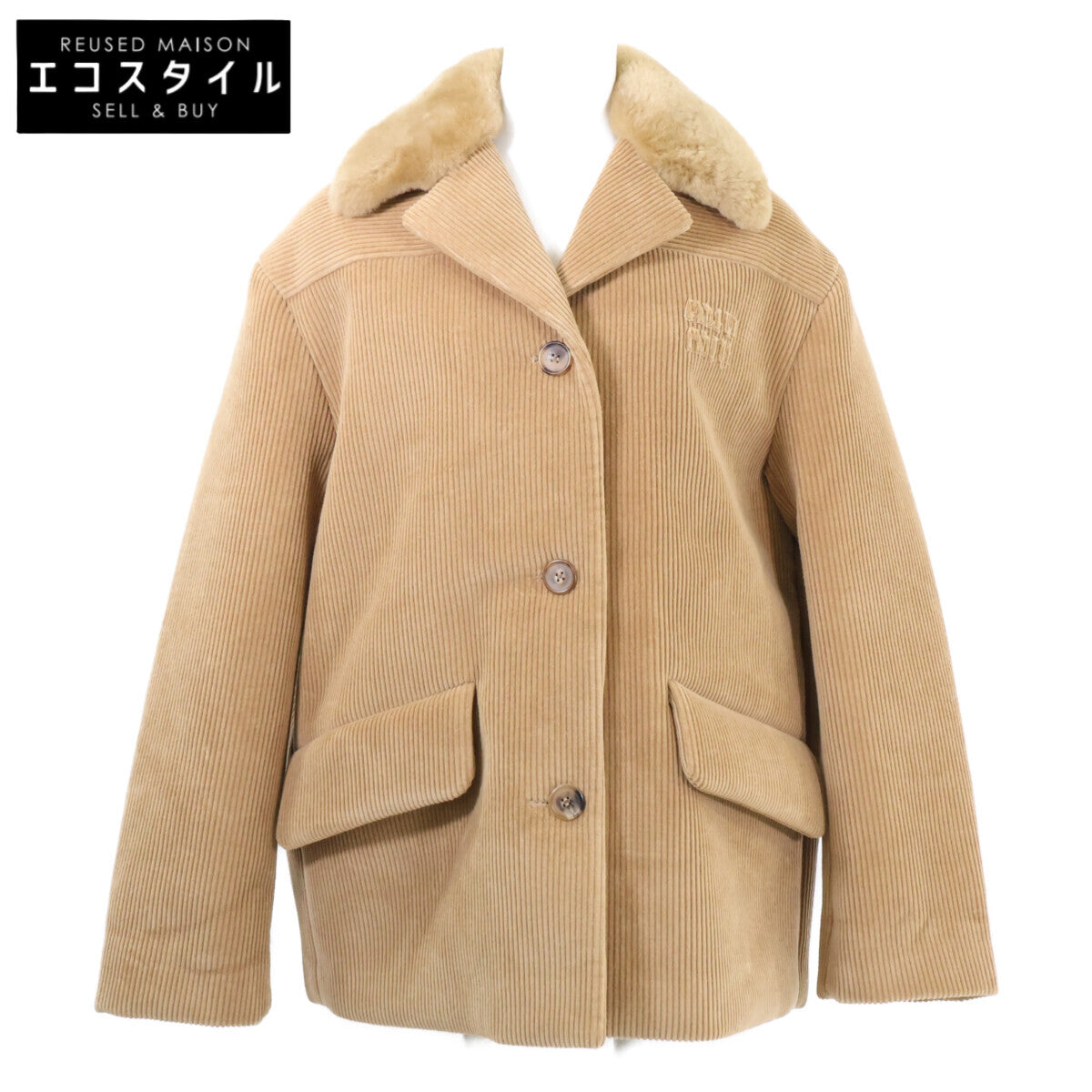 MIUMIU 缪缪 【美品/国内正品/23年产】ML988 带皮草领灯芯绒夹克 夹克