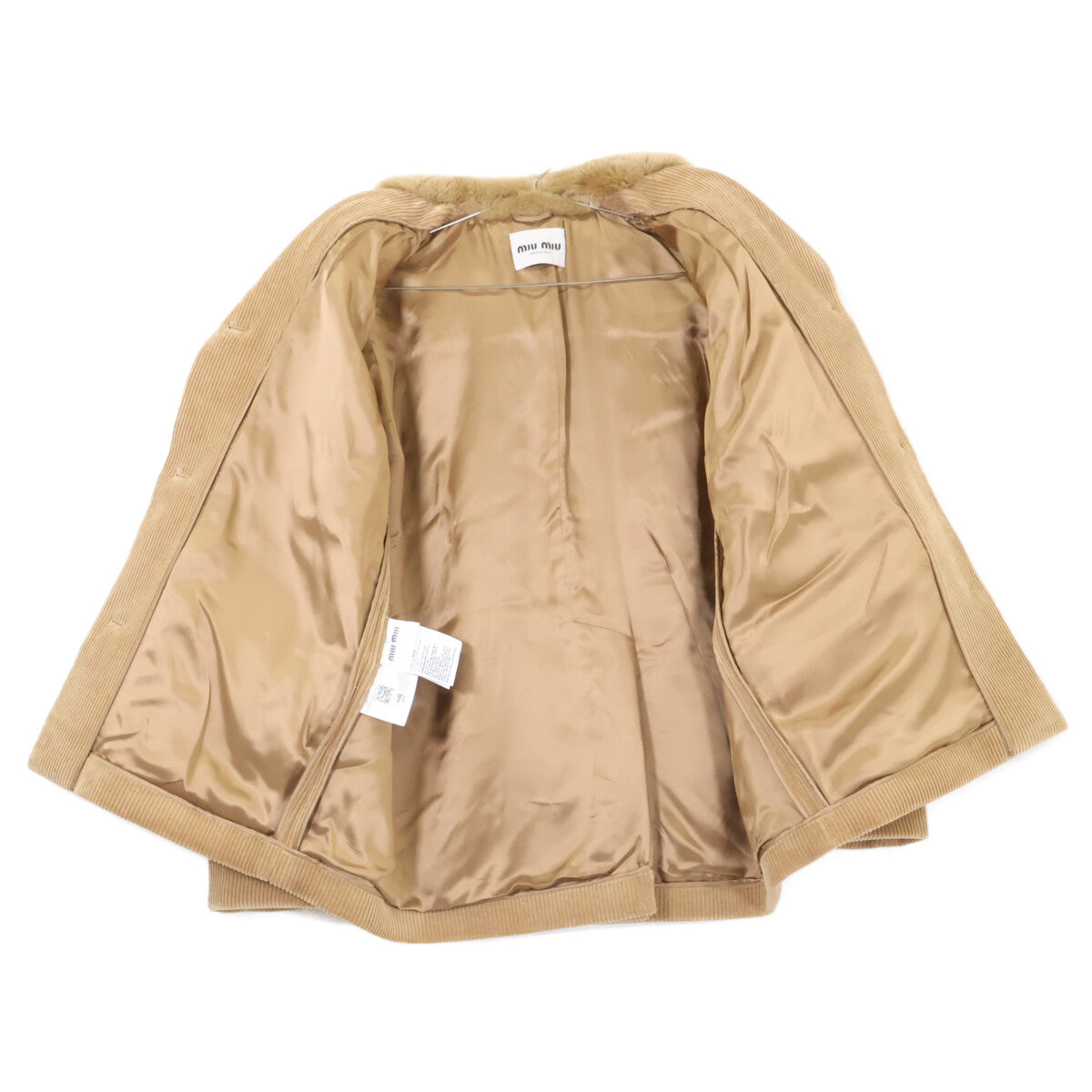 MIUMIU 缪缪 【美品/国内正品/23年产】ML988 带皮草领灯芯绒夹克 夹克