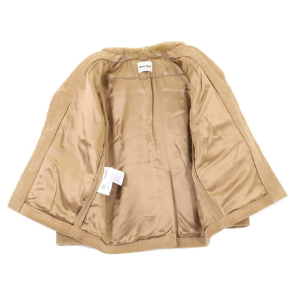 MIUMIU 缪缪 【美品/国内正品/23年产】ML988 带皮草领灯芯绒夹克 夹克