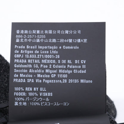 PRADA 普拉达 【美品/国内正品】P123YG 法兰绒 荷叶边 长裙
