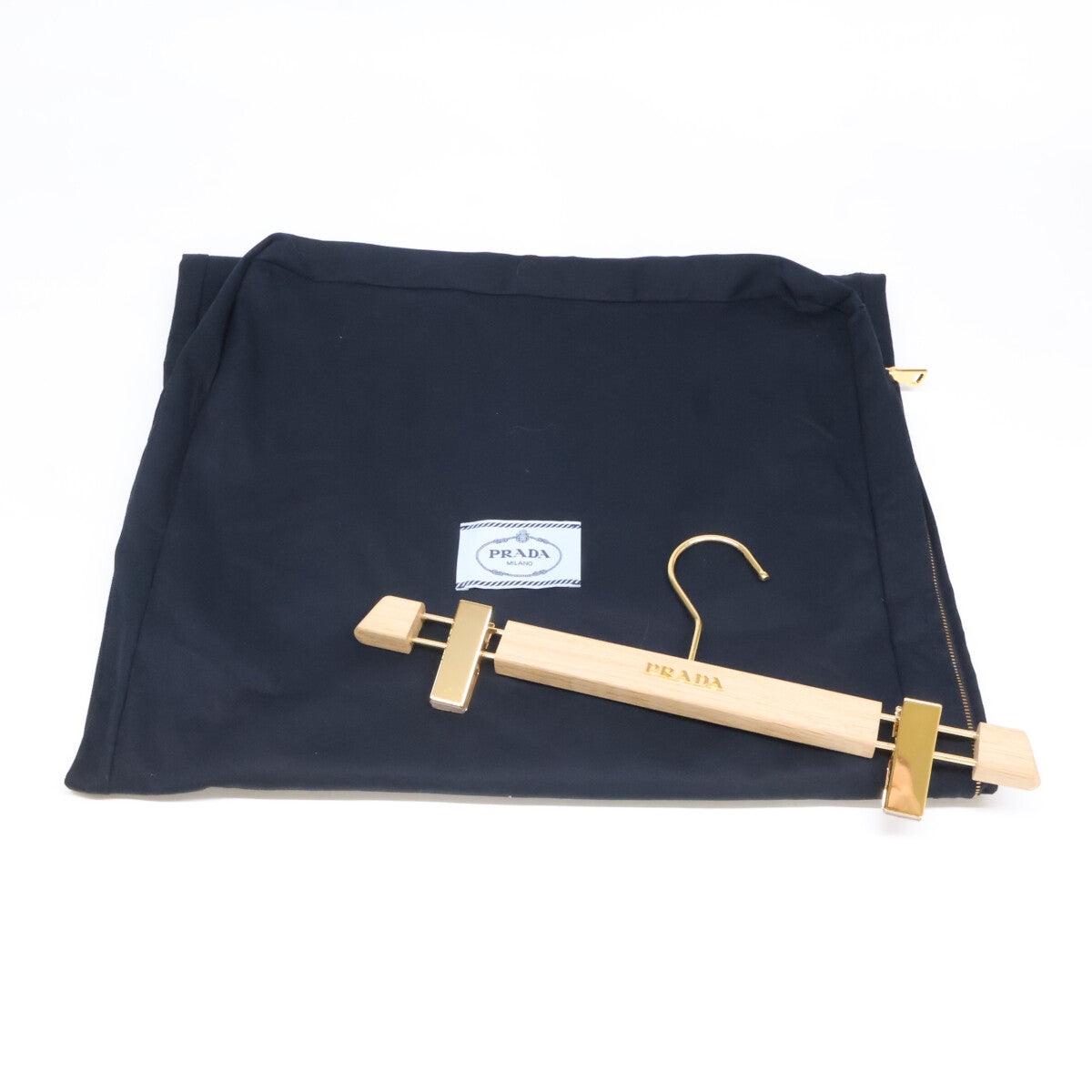 PRADA 普拉达 【美品/国内正品】P123YG 法兰绒 荷叶边 长裙