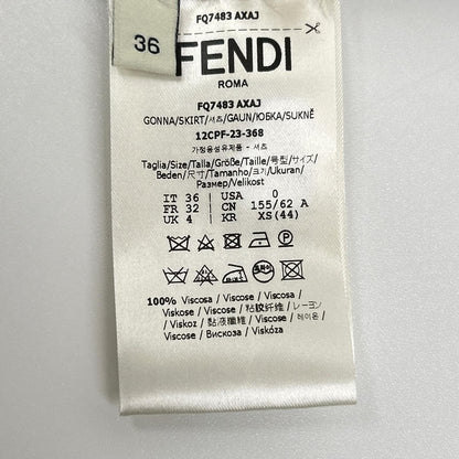 FENDI フェンディ ×MARCJACOBS ライトグレー FQ7483 AXA3 23年製 ナイロンスカート スカート