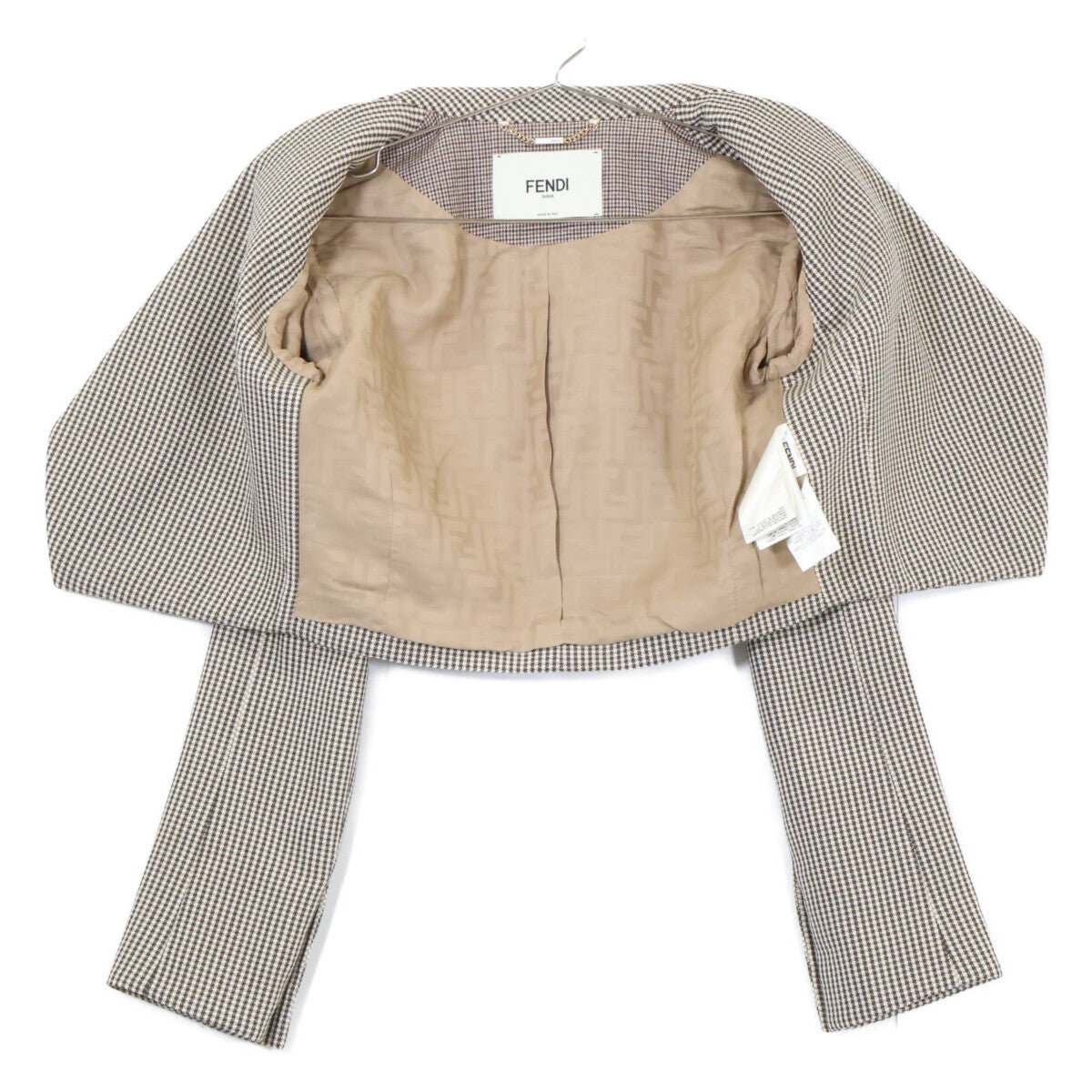 FENDI フェンディ 【美品/国内正規】FJ7292/FR6410 AKSM ガンクラブチェック ショートジャケット/ショートパンツ セットアップ スーツ セットアップ