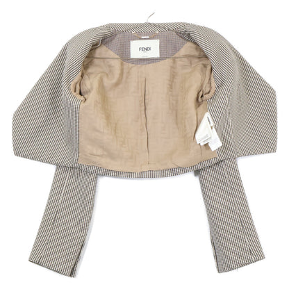 FENDI フェンディ 【美品/国内正規】FJ7292/FR6410 AKSM ガンクラブチェック ショートジャケット/ショートパンツ セットアップ スーツ セットアップ