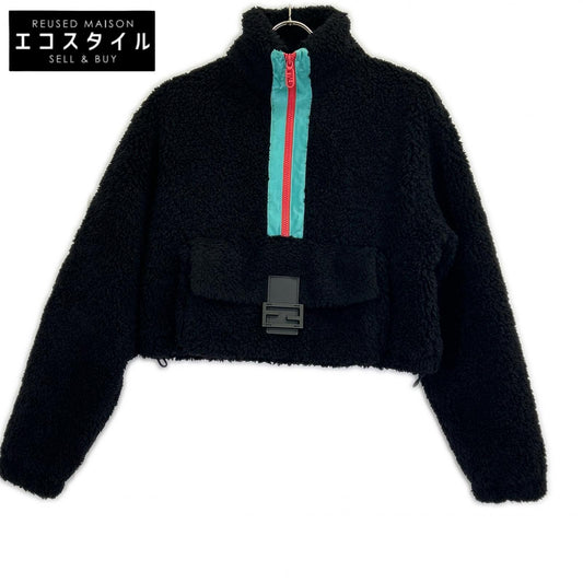 FENDI フェンディ ブラック FJ7352AM35 22年製 フリースジャケット ジャケット