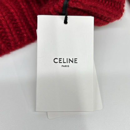 CELINE セリーヌ レッド/アイボリー FW23 2ADC4932V-01LV ルーズフィットニット トップス