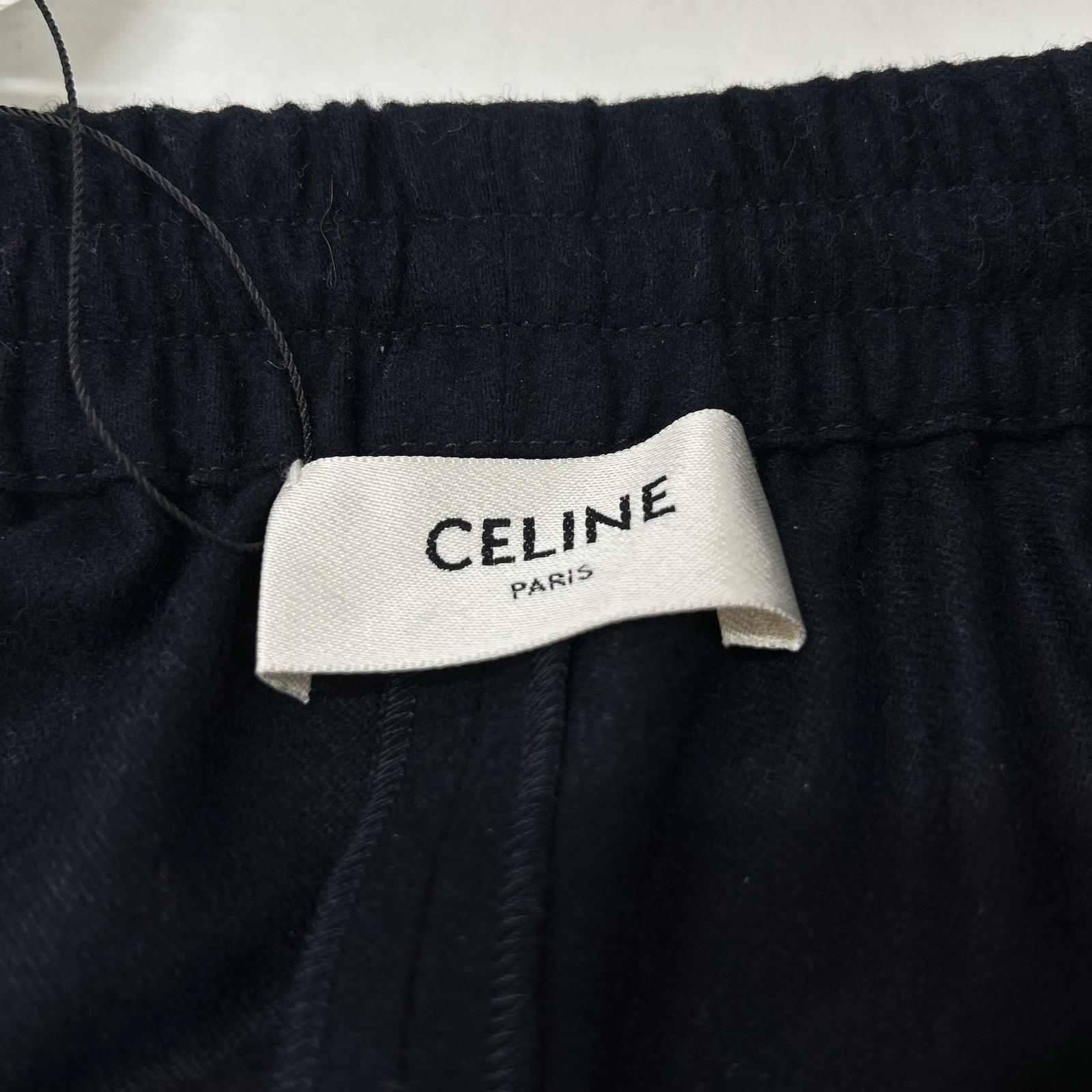 CELINE Navy 2P823561.07MR Straight Jogging Pants Bottoms
