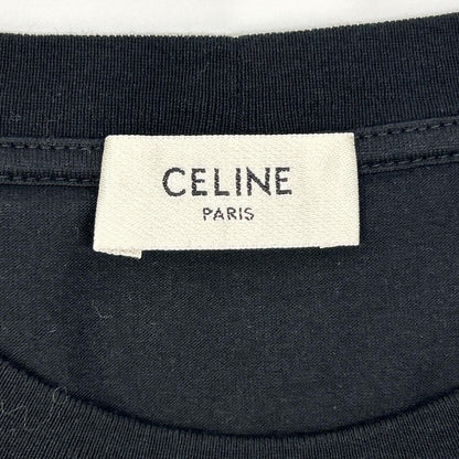 CELINE セリーヌ ブラック 2X885671Q フロッキープリント Tシャツ トップス