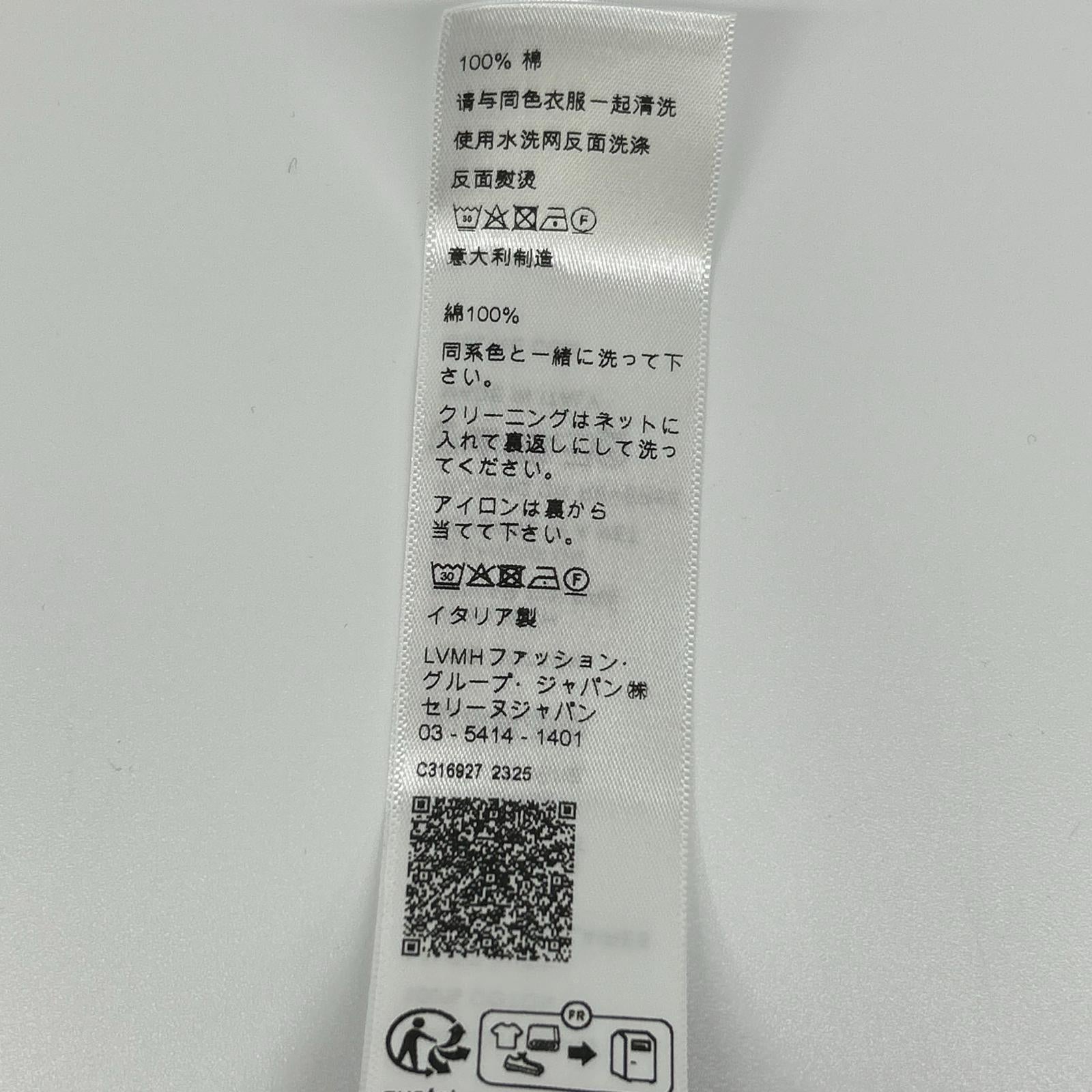 CELINE セリーヌ ブラック 2X885671Q フロッキープリント Tシャツ トップス