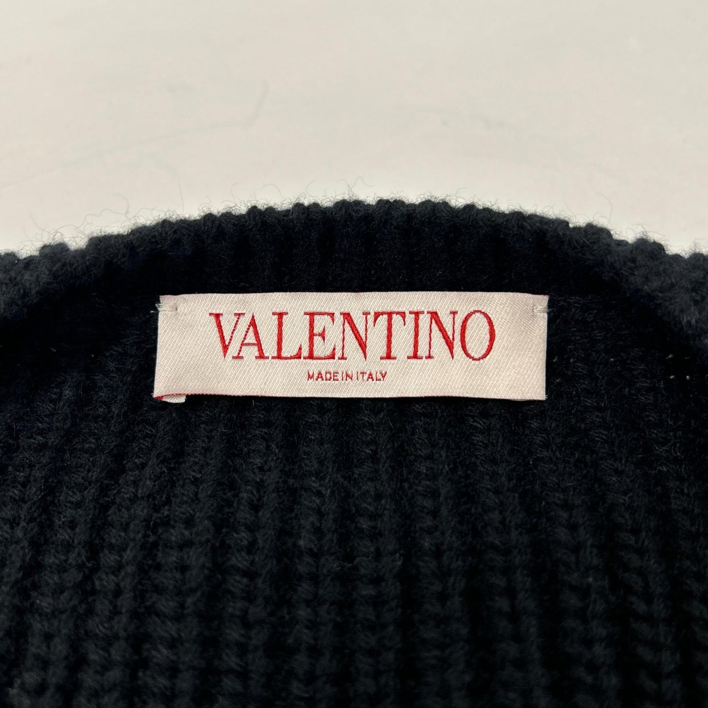VALENTINO ヴァレンティノ ブラック 3B0KC48Y88Y Vネック セーター トップス