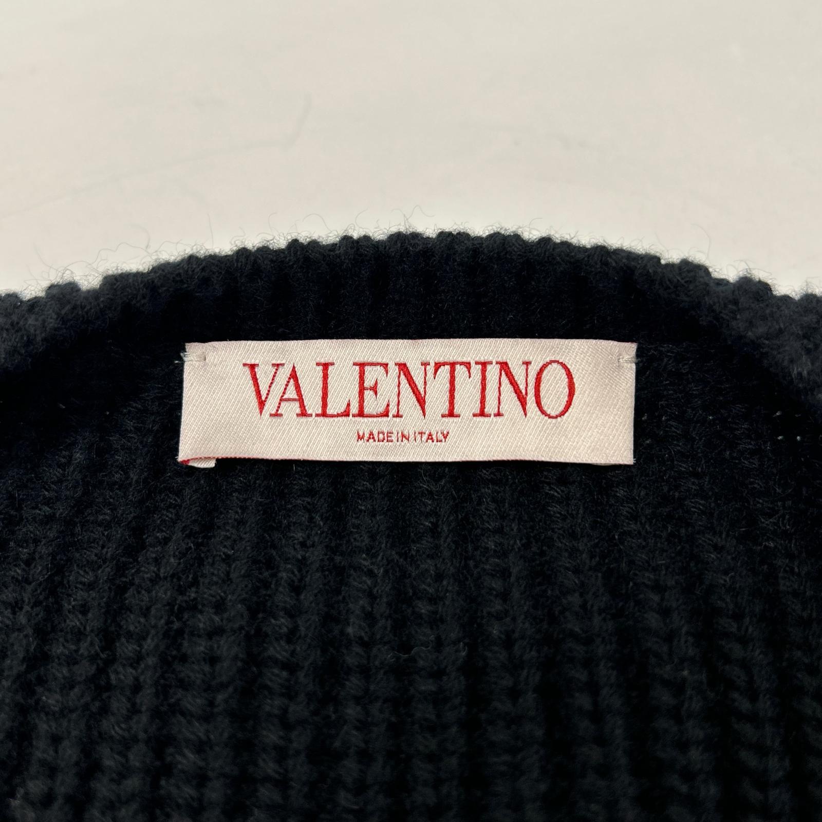 VALENTINO ヴァレンティノ ブラック 3B0KC48Y88Y Vネック セーター トップス