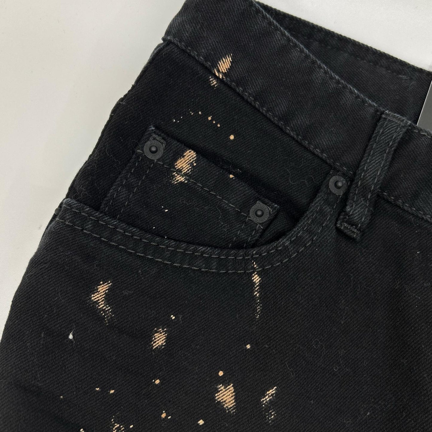 DSQUARED2 S79LA0071 ICON Black Milky Wash Skater Jeans Bottoms