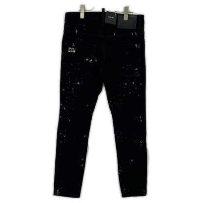 DSQUARED2 S79LA0071 ICON Black Milky Wash Skater Jeans Bottoms