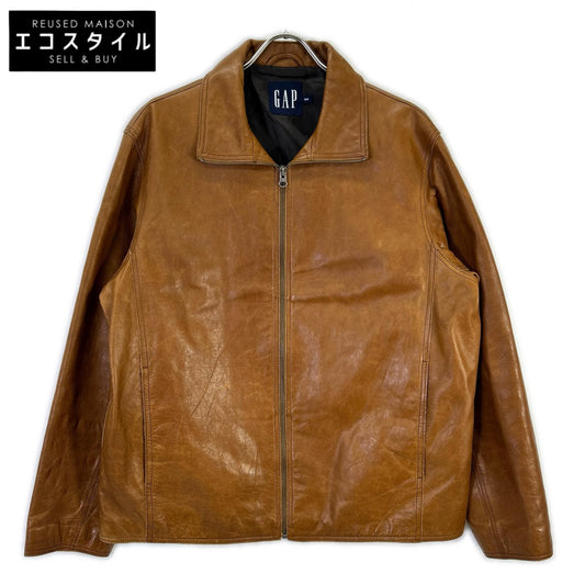 GAP ギャップ OLD　00s　 ブラウン カウレザー ジップジャケット ジャケット