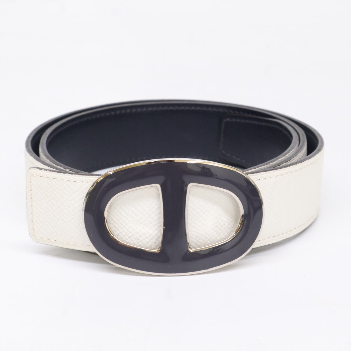 HERMES エルメス シェーヌダンクル □N刻 リバーシブル ベルト