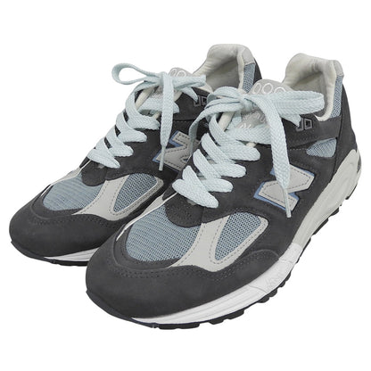 NEW BALANCE ニューバランス 美品 Ronnie Fieg チャコール スニーカー USA製 シューズ メンズ グレー 26cm M990KT2 シューズ