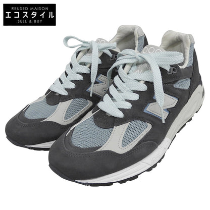 NEW BALANCE ニューバランス 美品 Ronnie Fieg チャコール スニーカー USA製 シューズ メンズ グレー 26cm M990KT2 シューズ