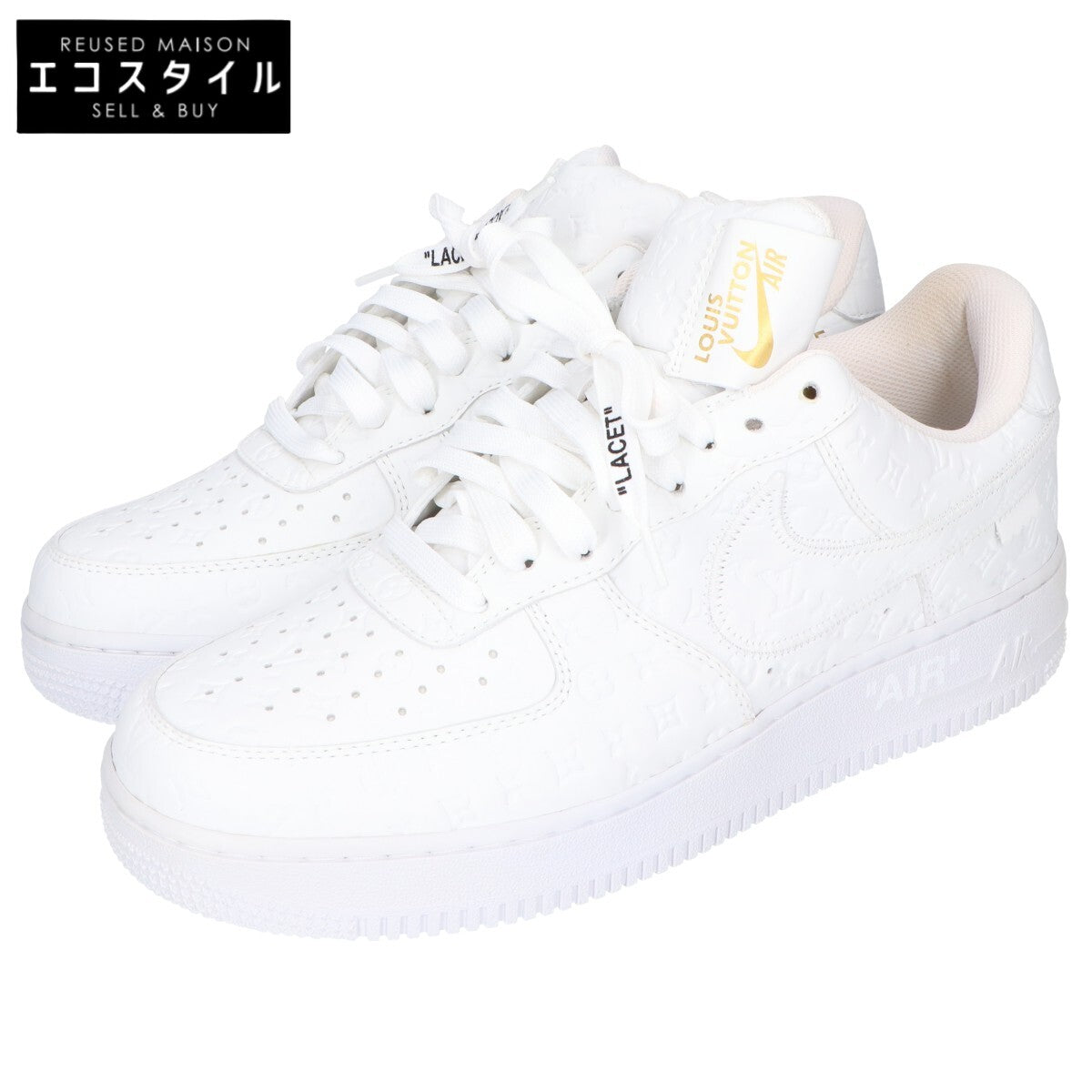 NIKE x LOUIS VUITTON by Virgil Abloh White 1A9V86 Air Force 1 Low Sneakers Shoes