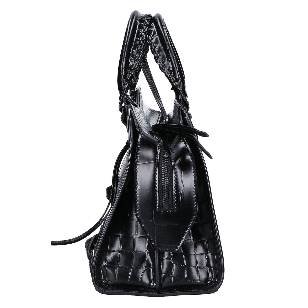 BALENCIAGA Balenciaga Beautiful 638521 Embossed Leather Neo Classic City Small 2-Way Shoulder Bag Handbag