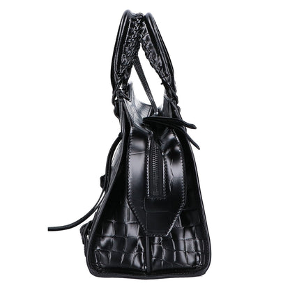 BALENCIAGA Balenciaga Beautiful 638521 Embossed Leather Neo Classic City Small 2-Way Shoulder Bag Handbag