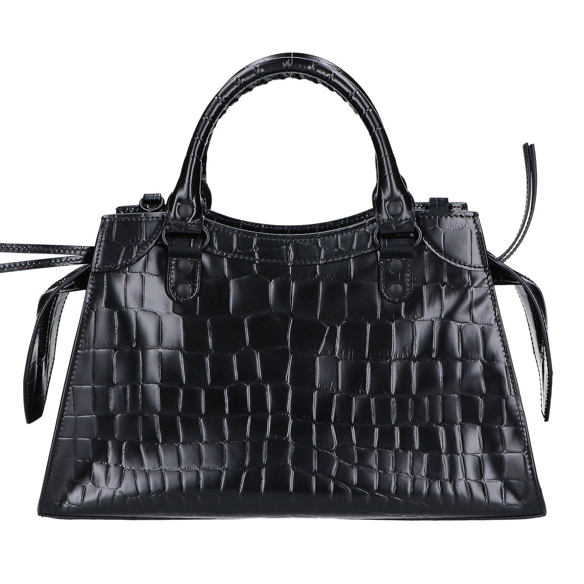 BALENCIAGA Balenciaga Beautiful 638521 Embossed Leather Neo Classic City Small 2-Way Shoulder Bag Handbag