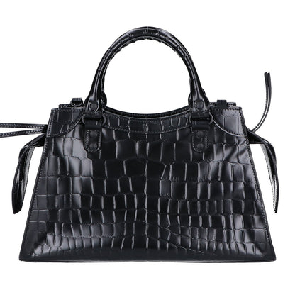 BALENCIAGA Balenciaga Beautiful 638521 Embossed Leather Neo Classic City Small 2-Way Shoulder Bag Handbag