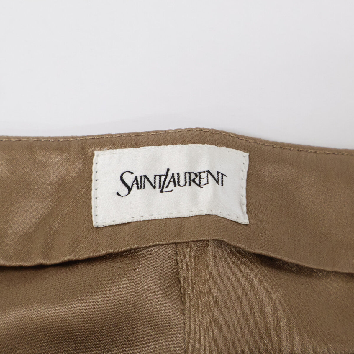 SAINT LAURENT PARIS 圣罗兰巴黎 【近新/国内正品/24年产】803944 100%真丝西裤 下装