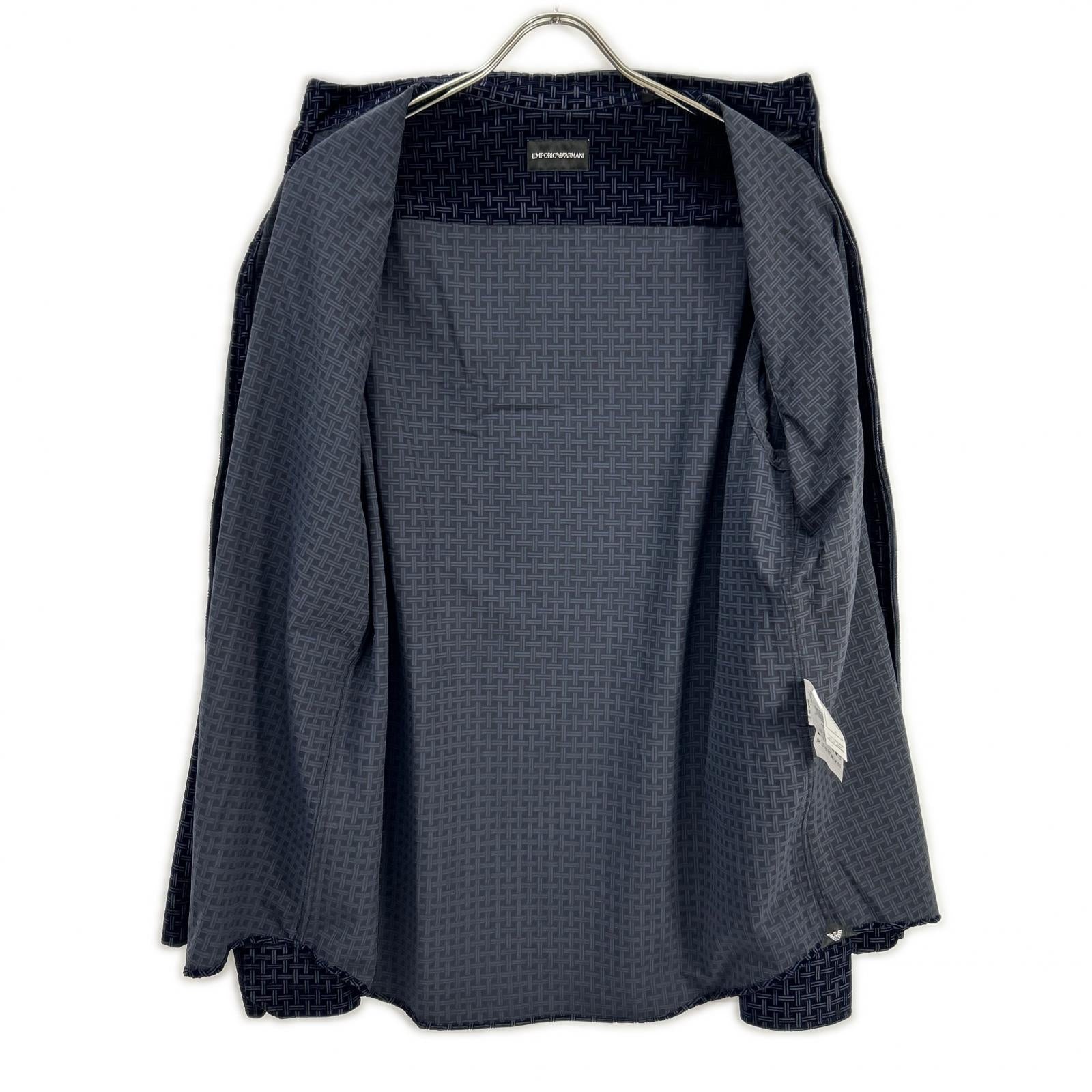 EMPORIO ARMANI 安普里奥·阿玛尼 海军蓝 EM000404TE11323 拉链夹克 上衣