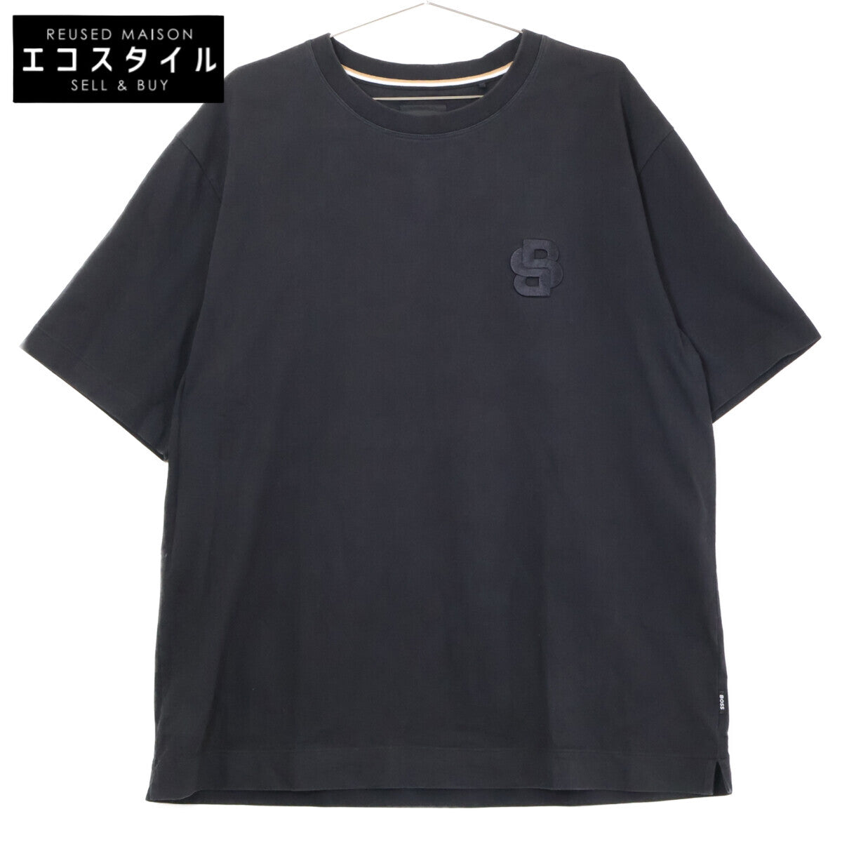 BOSS ボス ブラック 50518743 B刺繍 Tシャツ トップス