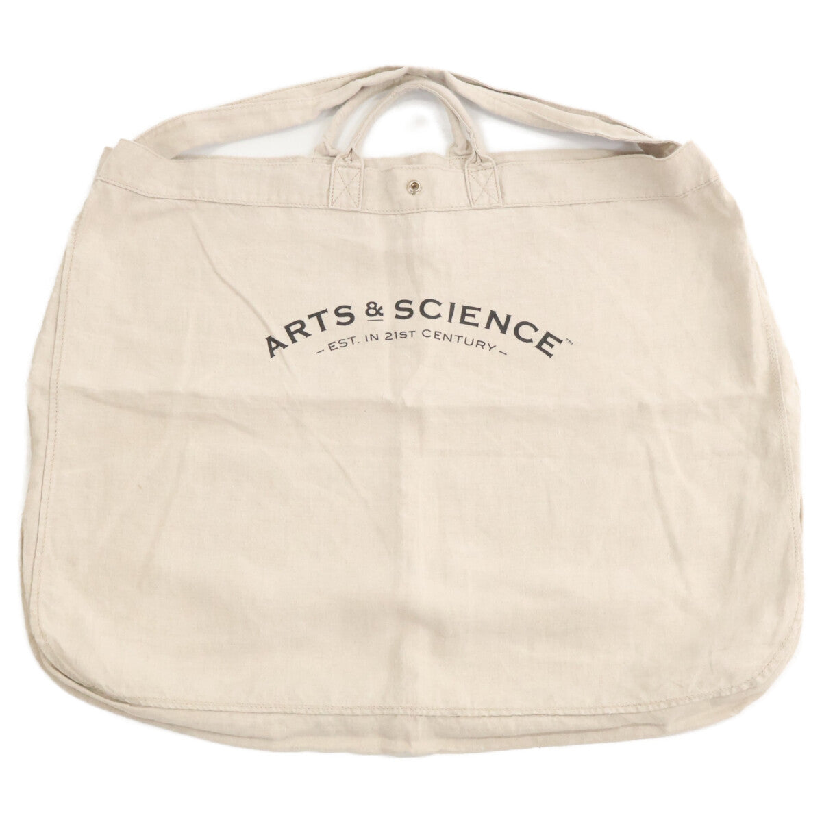 ARTS&SCIENCE アーツ&サイエンス アーチロゴ スナップボタン リネン 2WAY トートバッグ
