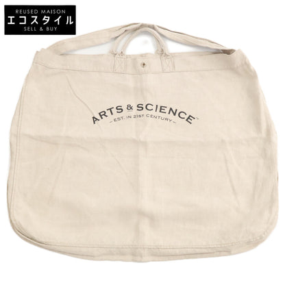 ARTS&SCIENCE アーツ&サイエンス アーチロゴ スナップボタン リネン 2WAY トートバッグ