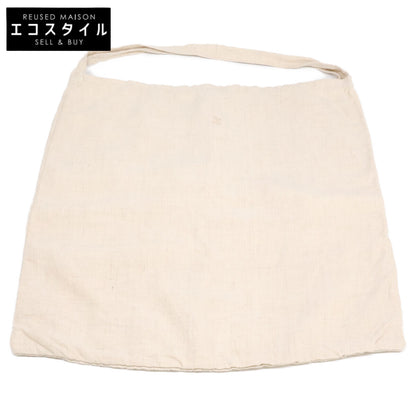 ARTS&SCIENCE Arts&Science Embroidered Emblem Linen One-Shoulder Bag