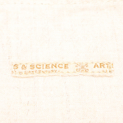 ARTS&SCIENCE Arts&Science Embroidered Emblem Linen One-Shoulder Bag