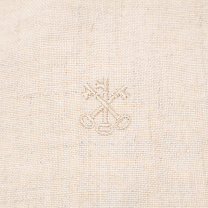 ARTS&SCIENCE Arts&Science Embroidered Emblem Linen One-Shoulder Bag